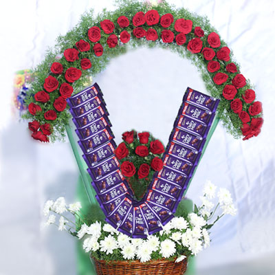 "Valentine Special Arrangement - Click here to View more details about this Product